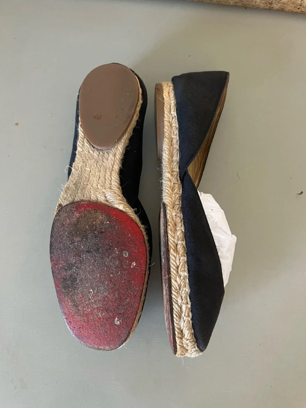 Christian Louboutin Canvas Espadrilles, Black 36 - Picture 4 of 8